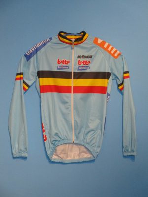 BELGIQUE (f) VESTE DE CYCLISME POUR ÉQUIPE NATIONALE DES Championnats du monde sur route MADRID 2005